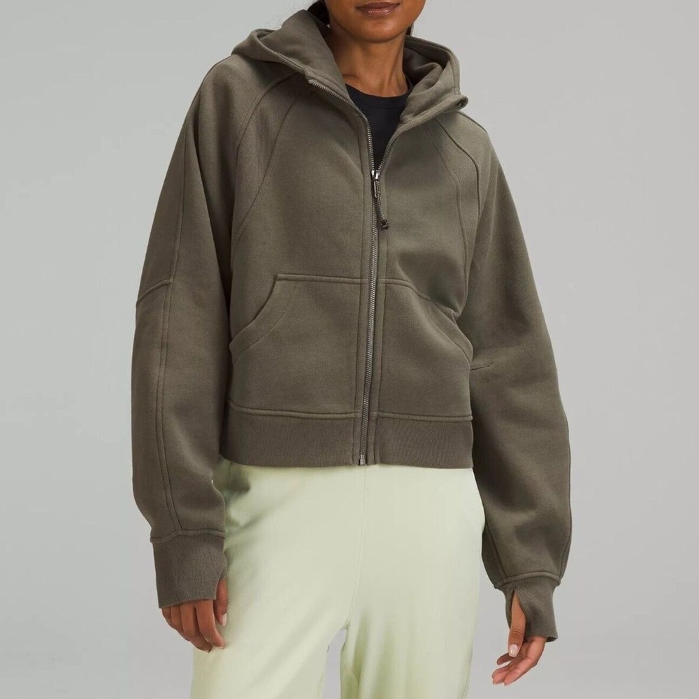 LULULEMON OVERSIZED SCUBA HOODIE ZIP UP ARMU GREEN SZ XL/XXL